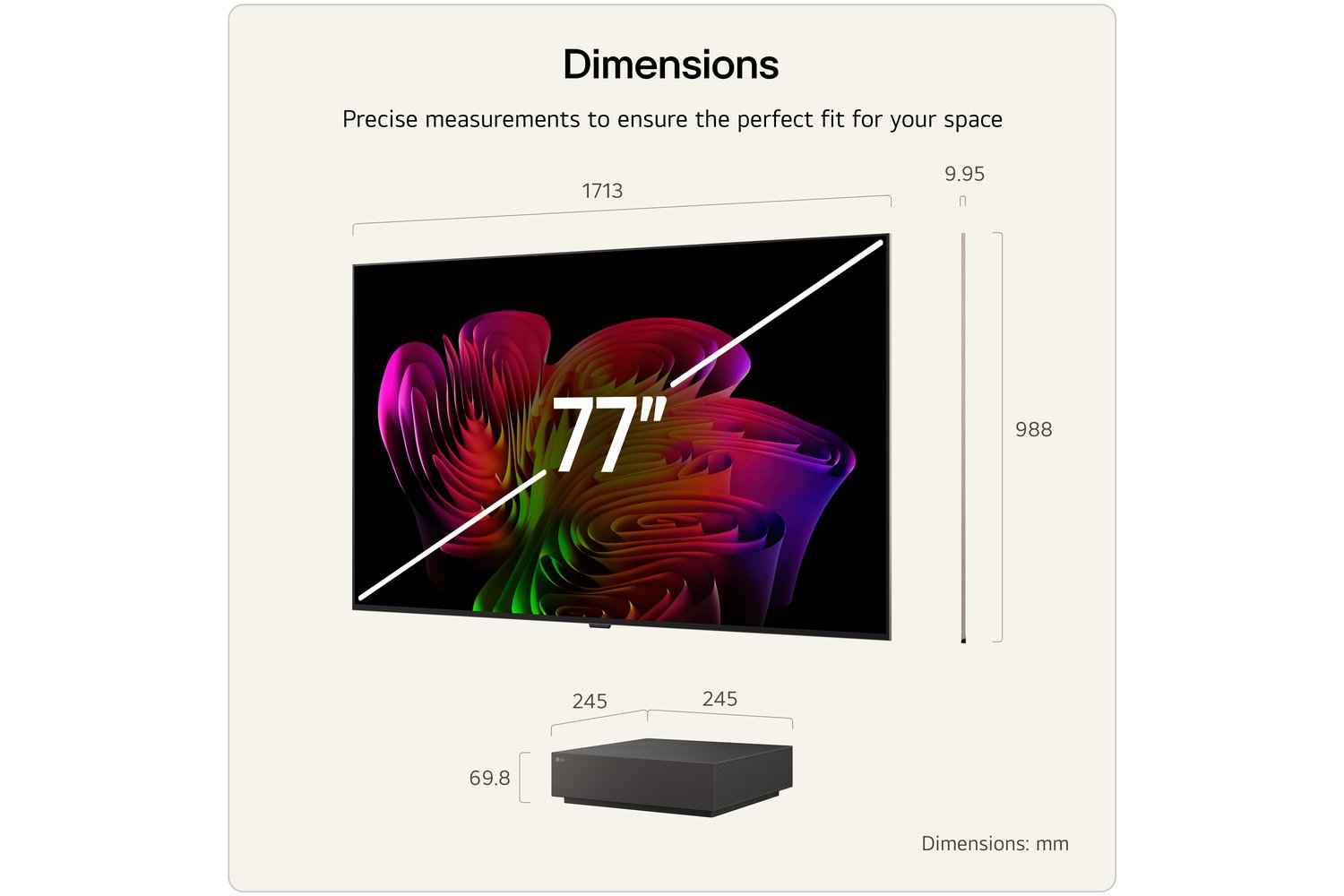 LG W6 77" OLED Evo AI 4K UHD Smart TV (2026) | OLED77W69LA.AEK
