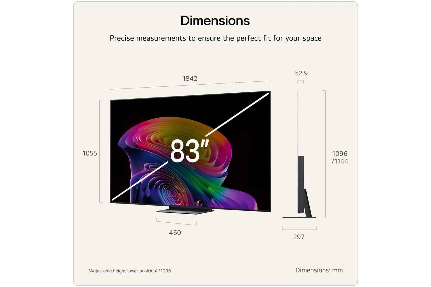 LG C6 83" OLED Evo AI 4K Ultra HD Smart TV (2026) | OLED83C64LA.AEI