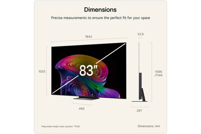 LG C6 83" OLED Evo AI 4K Ultra HD Smart TV (2026) | OLED83C64LA.AEI