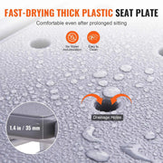 Load image into Gallery viewer, Amocart Tub Transfer Bench for Bathtub Shower Seats Lightweight Shower Bench with Non-Slip Bath Seats with Armrest and Backrest
