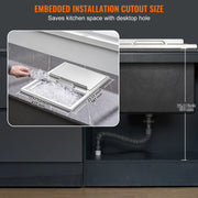 Load image into Gallery viewer, Amocart Drop in Ice Chest Stainless Steel Ice Cooler Commercial Ice Bin with Sliding Cover Outdoor Kitchen Ice Bar

