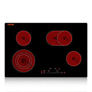 Load image into Gallery viewer, Amocart 2/4/5 Burners Built-in Induction Stove Top 12/24/30in Ceramic Glass Electric Cooktop For Household Commercial  Cooking
