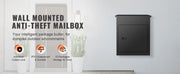 Bild in Galerie-Viewer laden, SucceBuy Package Delivery Boxes Galvanized Steel Wall Mount Waterproof Mailbox with Coded Lock Anti Theft Baffle for Curbside
