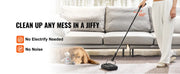 Charger l'image dans la visionneuse de galerie, SucceBuy Manual Carpet Sweeper 7.87 in Sweeping Paths 300ml Dustbin Capacity w/ Comb for Home Rugs Hardwood Surfaces Wood Floors
