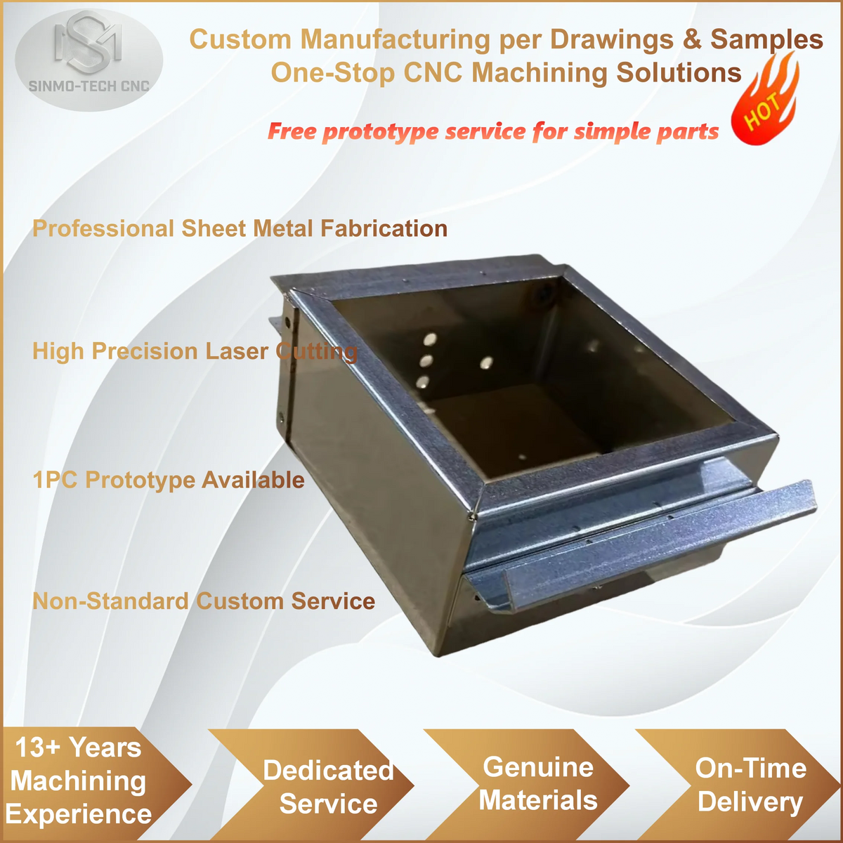 Stainless Steel Aluminum Sheet Metal Custom Processing Laser Cutting Bending Industrial Mechanical Components Amocart