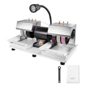Load image into Gallery viewer, Amocart Cabbing Machine 6" 2HP 1800rpm Efficient Lapidary Rock Grinder Polisher With Lamp &amp; Water Pump for Gem Jade Stone
