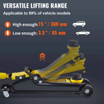Amocart 2.5T Floor Hydraulic Jack Pneumatic Low Profile Floor Jack Heavy-Duty Steel Floor Jacks with Single Piston Lift Pump