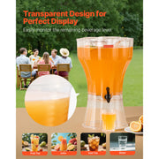 Load image into Gallery viewer, SucceBuy Beverage Dispenser 3.4 Gallon Drink Dispenser for Parties Plastic Juice Dispensers with No-Drip Spigot for Restaurants - AMOCART
