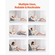 Load image into Gallery viewer, Amocart Bed Wedge Pillow 3 Pcs Adjustable Orthopedic Bed Wedge Set Post Surgery Pillow for Acid Reflux Back Pain Snoring Relief
