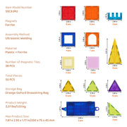 Charger l'image dans la visionneuse de galerie, Amocart 55pcs Magnetic Building Blocks Construction Set Magnet Tiles Children Montessori Educational Game Toys for Kids Gifts
