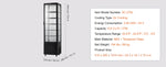Amocart 3.5/4.2/5/9.8 cft Refrigerated Display Case Large Commercial Pastry Display Refrigerator with LED Lighting for Bakery