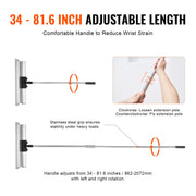 Bild in Galerie-Viewer laden, SucceBuy Drywall Skimming Blade Set 10/16/24/32/40 inch Skimming Blades + 34-81.6 in Extension Handle Pole Stainless Steel Knife
