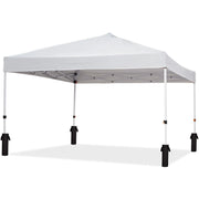 Load image into Gallery viewer, 10x10FT Pop Up Canopy with Ten, Beach Tent with One Push Setup, Waterproof Outdoor Beach Canopy, Pop-Up Sun Shelter Canopy with Wheeled Bag for Parties, Beach, Outdoor, White
