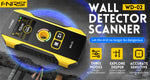 FNIRSI WD-01 WD-02 Metal Detector Wall Scanner with Newly Designed Positioning Hole for AC Live Cable Wires Metal Wood Stud Find
