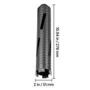 Bild in Galerie-Viewer laden, SucceBuy Core Drill Bit Internal Thread Diamond Dry Coring Bit w 3 Adapters Pilot Drill and Hex Wrench for Concrete Red Bricks
