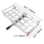 Load image into Gallery viewer, Amocart 47/53/60 in Hitch Cargo Carrier 400/500lb Capacity Trailer Hitch Mount Aluminum Cargo Basket for Truck Pickup Camping
