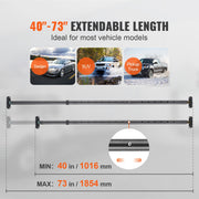 Load image into Gallery viewer, SucceBuy Cargo Bar Truck Bed Bar Adjustable from 40"-73" Heavy-duty Steel Cargo Stabilizer Bar with 220 lbs Capacity for Pickup
