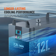 Load image into Gallery viewer, SucceBuy Industrial Water Chiller KH-6000 200W with Compressor 12 L Water Tank Capacity 7.8 L/min CO2 Laser Engraving Machine - AMOCART
