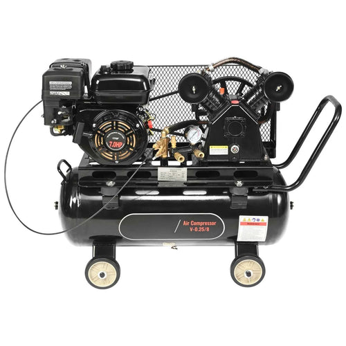 Amocart 7HP/15HP Gas Power Air Compressor 10/20/30 Gallon Air Compressor Tank 115PSI Max Pressure for Construction Workshop