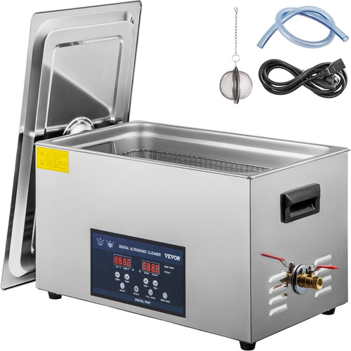 SucceBuy 30L Ultrasonic Cleaner With Double-Frequence Digital Portable Washing Machine Ultrasound Home Appliance