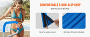 Bild in Galerie-Viewer laden, Amocart Pool Handrail Stainless Steel with Base Plate for Indoor/Outdoor Swimming Pool Safety Railing w/ Grip Cover for Decks
