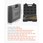SucceBuy Bolt Extractor Kit Impact Bolt & Nut Remover Set with Pin Punch Solid Storage Case Cr-Mo Steel for Removing Damaged