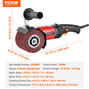 Load image into Gallery viewer, Amocart Burnishing Polishing Machine Variable Speed Surface Conditioning Tool Electric Metal Burnishing Machine for Wood Steel
