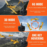 Amocart RC Plane 2.4G 4CH Remote Control Airplane with 6-Axis Gyro Stabilizer Aircraft Toy RC Glider for Kids Beginners Gifts
