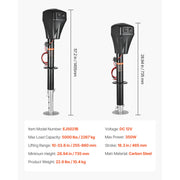 Bild in Galerie-Viewer laden, Amocart 5000Lbs Electric Trailer Jack RVs Power Tongue Jack with 2 Way Connector &amp; Crank Handle 10"-28.3" Lift for Camper
