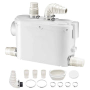 Bild in Galerie-Viewer laden, SucceBuy Macerator Pump 500W 29GPM Flow 26ft/8 m Head Wall-Hung Toilet Pump, 4 Water Inlets Waste Water Disposal Upflush Machine
