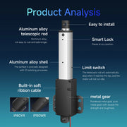 Load image into Gallery viewer, Mini telescopic linear actuator small micro 6V/12V/24VDC electric linear actuator stroke range 10-200mm Stronger load capacity
