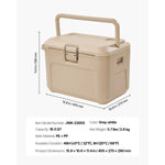SucceBuy Portable Cooler 16.5 QT Hard Cooler with Ice Retention Lightweight Rigid Material Insulated Portable Cooler for Picnics