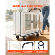 Load image into Gallery viewer, SucceBuy 330/660 lbs Foldable Push Cart Dolly with Swivel Wheels Moving Platform Truck Push Handle Flatbed Cart for Easy Storage - AMOCART

