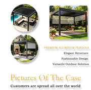 Load image into Gallery viewer, Bioclimatic Pergola with Adjustable Louvers, Ideal Outdoor Structure for Patio, Backyard &amp; Garden, All-Weather Relaxation Space
