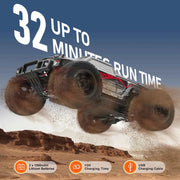 Charger l'image dans la visionneuse de galerie, SucceBuy 1:10 38KM/H 4WD RC Car All Terrain Off-Road with 2 Batteries Drift Monster Truck Children Toys for Kids Christmas Gifts
