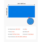 Amocart Solar Pool Cover with Bubble & PE Material Daytime Heat Absorption Nighttime Heat Retention Heat Retaining Solars Cover
