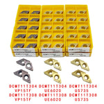 DCMT070204 DCMT11T304 VP15TF UE6020 Carbide Insert Internal Turning Tool High Quality CNC Turning Insert Cutting Lathe Tools
