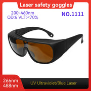 Load image into Gallery viewer, Laser Protective glasses 10600nm OD6 UV400 532nm 808nm 1064nm Laser Safety Glasses IPL glases Laser Protection Laser glasses
