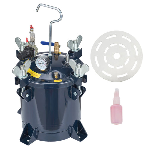 SucceBuy Pot à Pression pour Peinture en Aérosol 10L, Support Métallique pour Pot de Peinture à Pression d'Air, Mastic de Réparation de Fuites pour l'Industrie et la Construction Domiciliaire