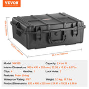 Charger l'image dans la visionneuse de galerie, SucceBuy Valise Rigide Résistante aux Intempéries Boîte de Protection Robuste avec Mousse Prédécoupée pour Voyages, Chasse, Militaire, Tactique, Appareils Photo
