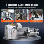 Amocart 750W Metal Lathe Machine Brushless 8.3"x29.5" / 210mm*736mm 50-2500RPM Continuously Variable, DIY Metal Working Turning