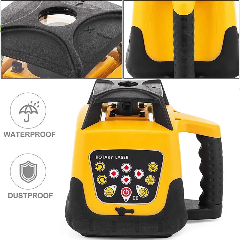 Ztem Fully Automatic Laser Level 360 Laser Construction Level 500m Automatic Rotary Rotating Line Laser Level Self-Leveling Tool
