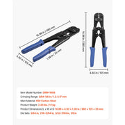 Load image into Gallery viewer, Amocart Crimping Tool Solar Connector Crimper Tool Kit Clear Metric &amp; AWG Markings with Solar Connectors Wrenches Storage Case
