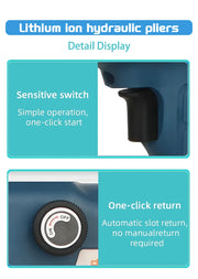 Load image into Gallery viewer, Portable Electric Hydraulic Crimping Plier SME-70 4-70mm² Lithium Battery Copper Aluminum Terminal Charging for Electrician
