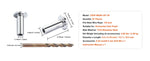 Amocart 121/81/101 Pack T316 Stainless Steel Protector Sleeves for 1/8" or 3/16" Wire Rope Cable Railing