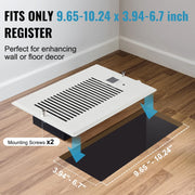 Load image into Gallery viewer, Amocart Register Booster Fan Quiet Vent Booster Fan with Remote Control Thermostat Control for Heating Cooling Smart Vent White

