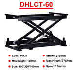 1500N Electric Lifting Platform with Smart Controller Set 270mm~1005mm Stroke RF485 60kg~150kg Load 2Layers Scissor Lift Table