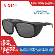 Load image into Gallery viewer, Laser Safety Glasses 190-2000nm 10600nm OD6 CO2 Laser Protection goggles 1064 532 200-2000nm IPL laser glasses Laser protection
