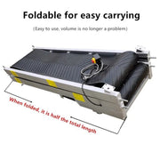 Load image into Gallery viewer, Customizable Incline Feeder &amp; Loading Unloading Machine: Small Folding Conveyor Belt for Assembly Line Transport System
