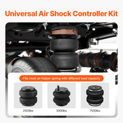 Load image into Gallery viewer, SucceBuy Air Shock Controller Kit 12V Air Compressor System Air Ride Suspension Compressor Kit w/ Single Path System for Truck - AMOCART
